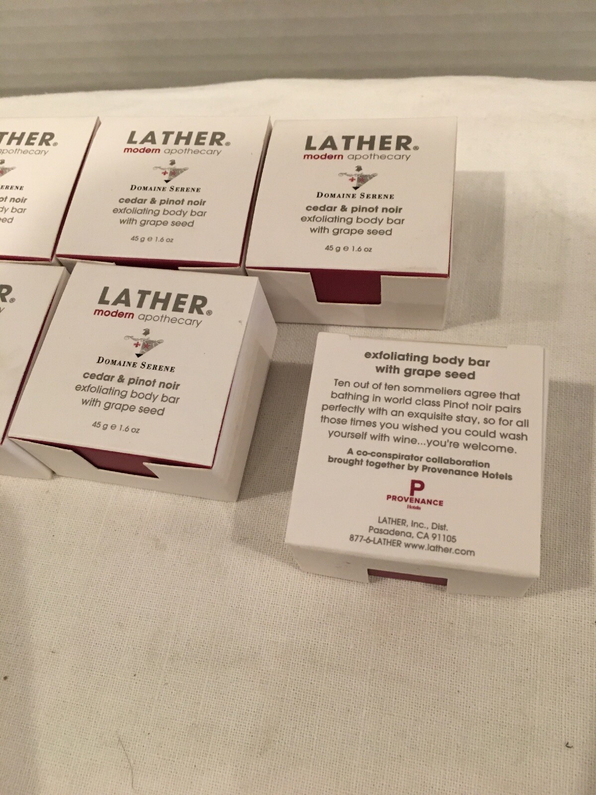 8 pc LATHER Modern Apothecary Exfoliating Body Soap w/ 2 Gentle Face Soaps – NIB