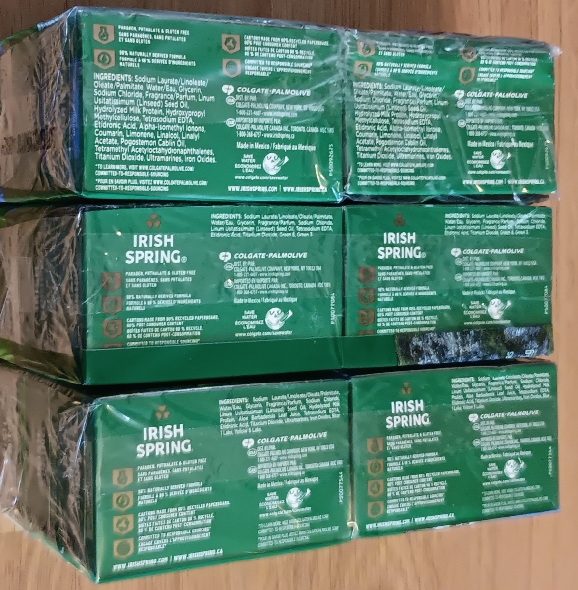 Irish Spring Aloe Mist Original Moisture Blast Zest Aqua Bar Soap Lot 25 Count