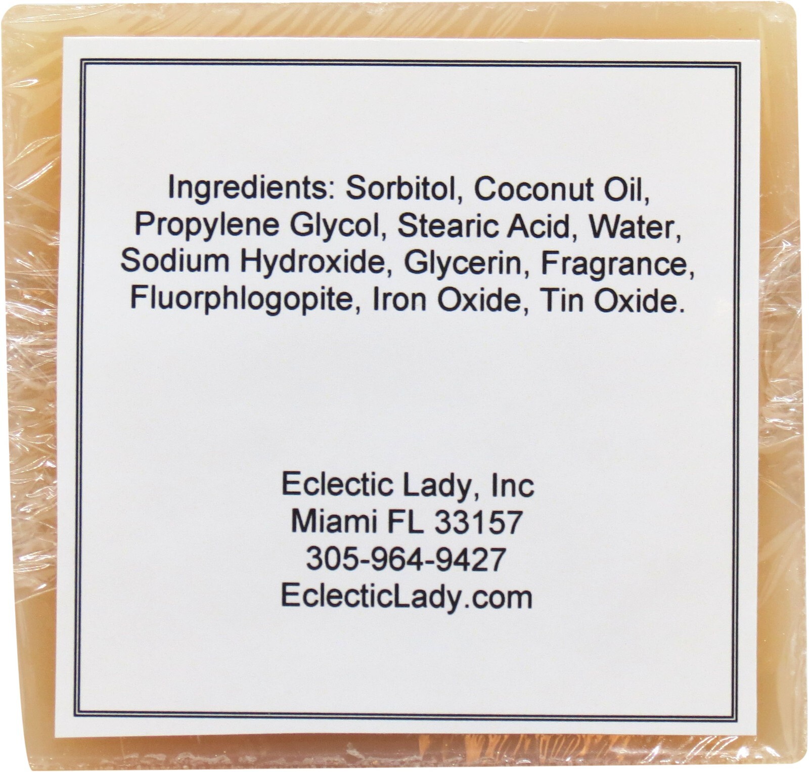 Angel Food Cake Glycerin Soap by Eclectic Lady, 4 oz Bar