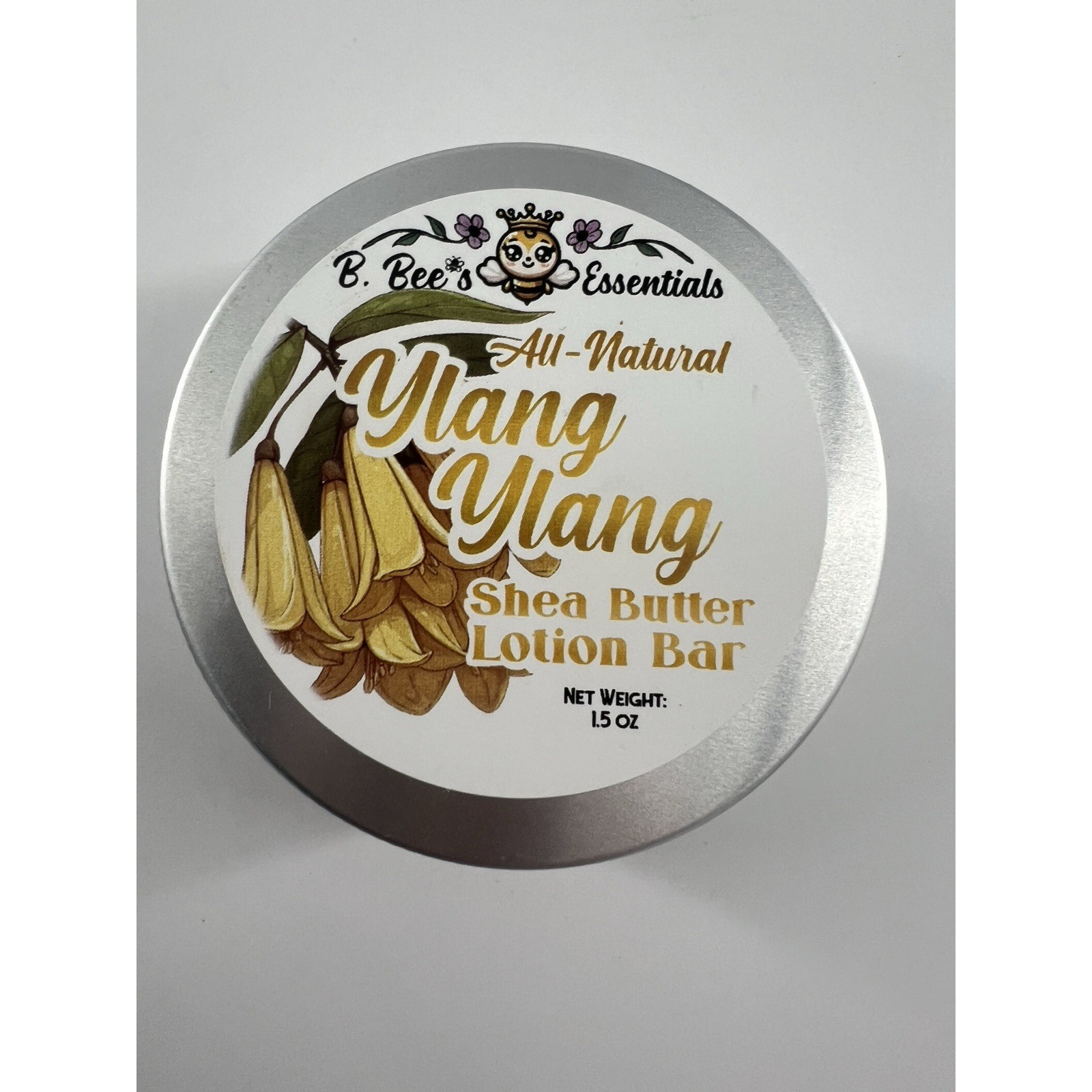 Ylang Ylang Shea Butter Lotion Bar 1.5 Oz All Natural Bee’s Essentials New