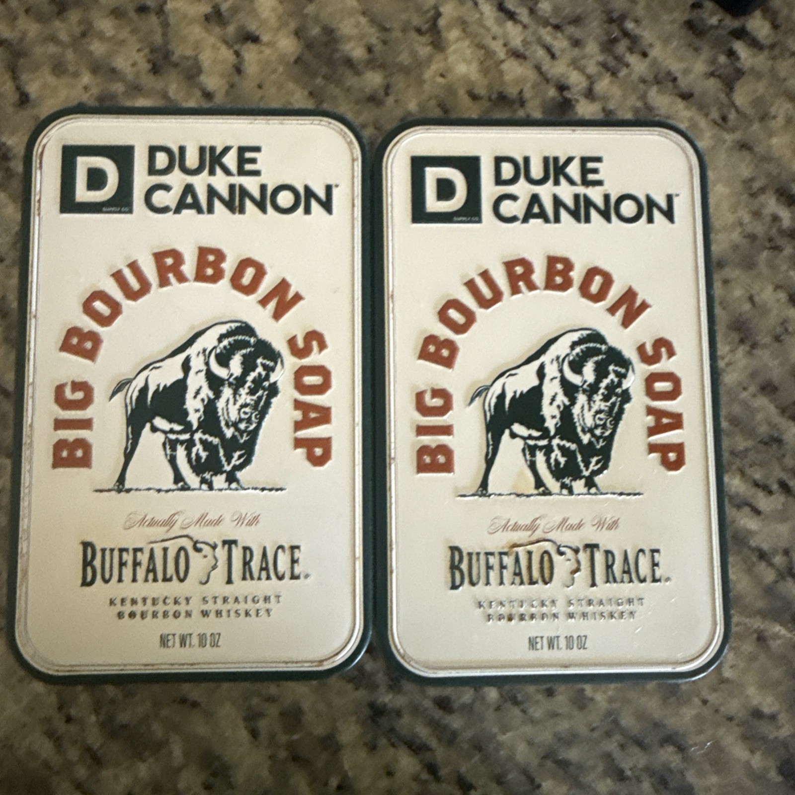 DUKE CANNON Big Bourbon Soap Buffalo Trace Triple Milled 10 oz 2 pack!!!