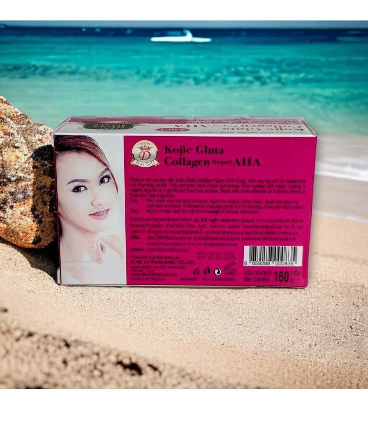 Kojic White Gluta Collagen Super Aha Soap 160g