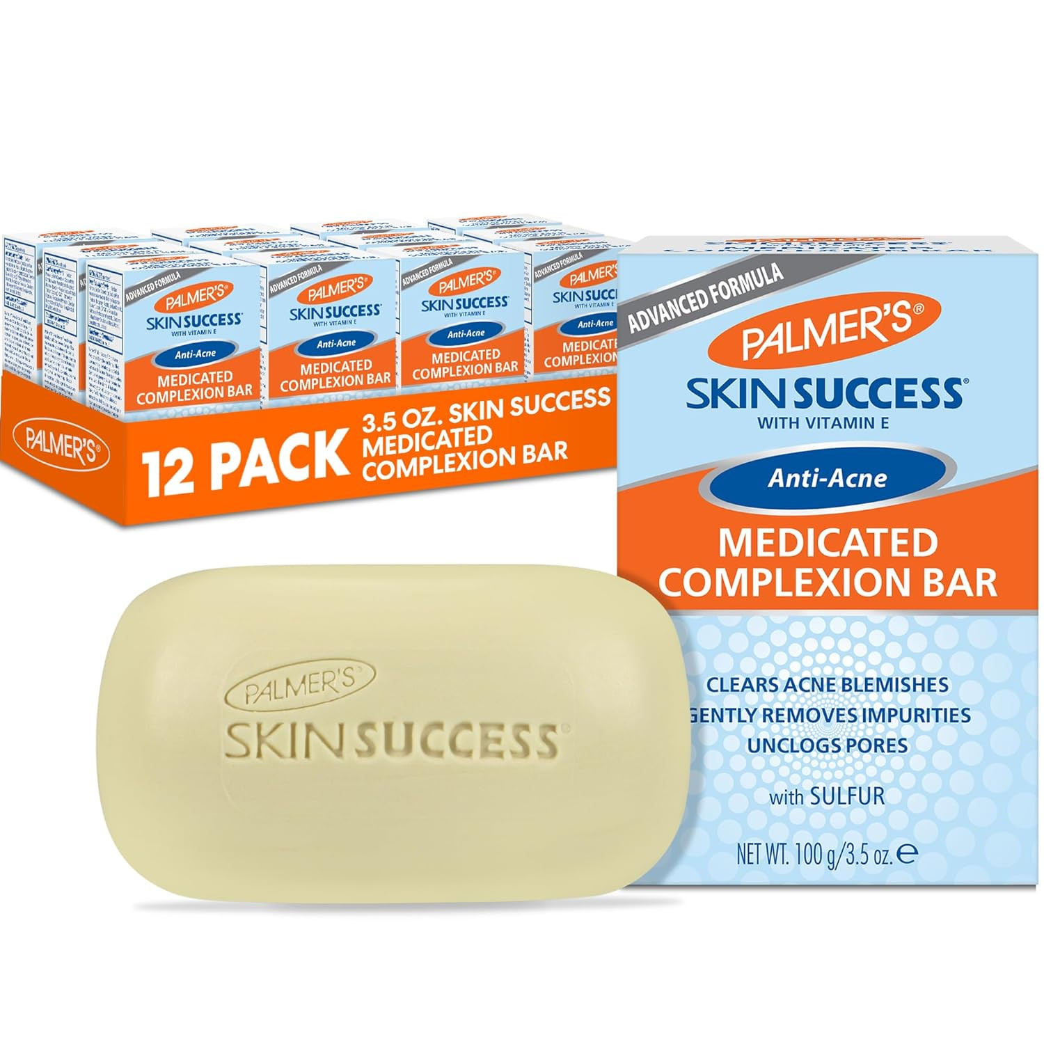 Skin Success Eventone Medicated Anti-Acne Complexion Soap Bar, 3.5 Ounces (Pack