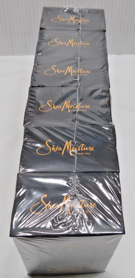 6 pk Shea Moisture Bar Soap African Black Soap 8 oz Ea Plant Based ALOE Palm Ash