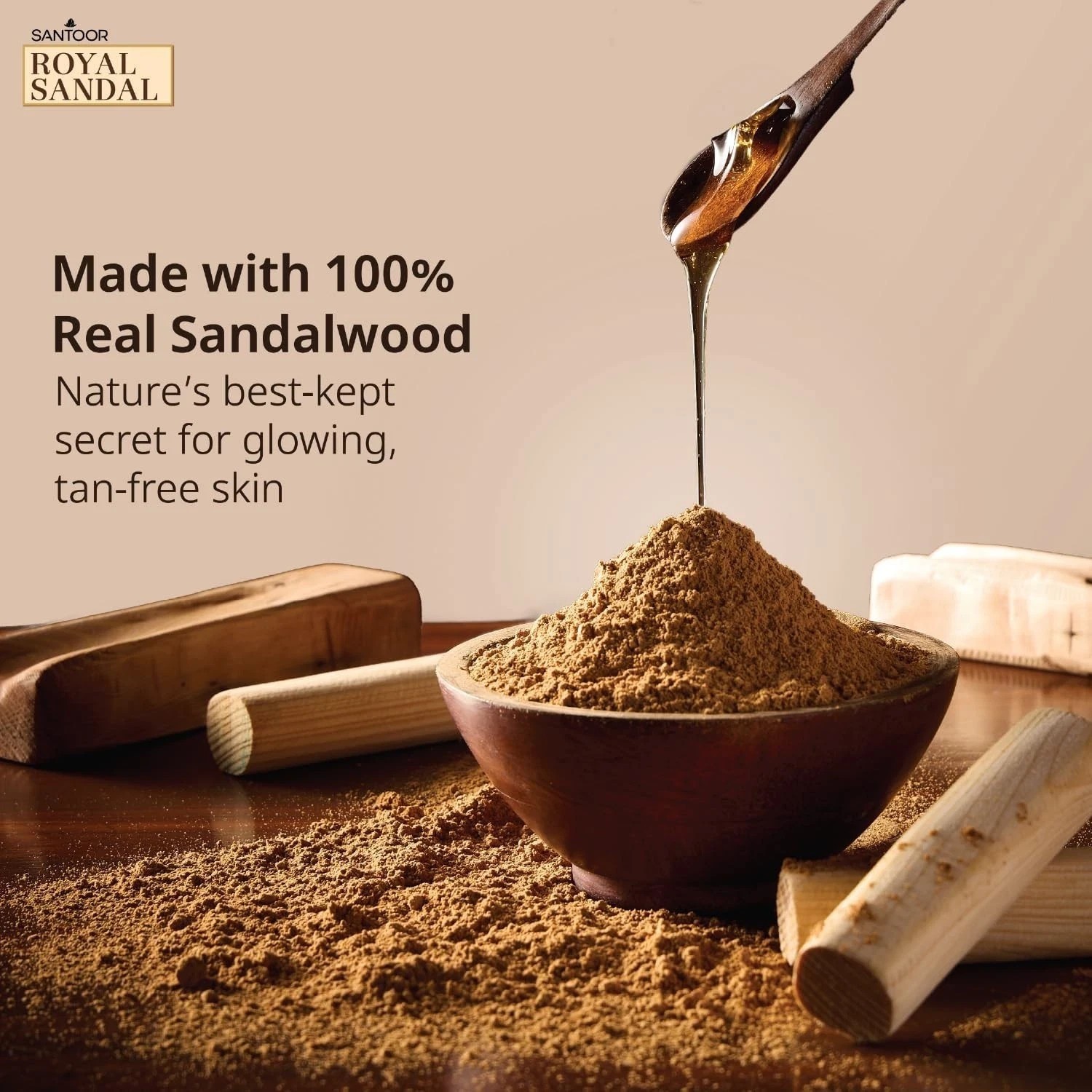 Santoor Royal Sandal Detan Pack 3 Soaps + Free Serum + Free Face Pack v353