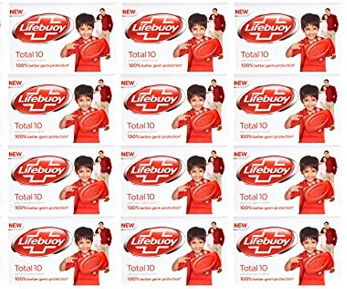 12x 44g Lifebuoy Total Soap Bath Soaps 12 Bars Lot Unilever Ltd Free Shipping