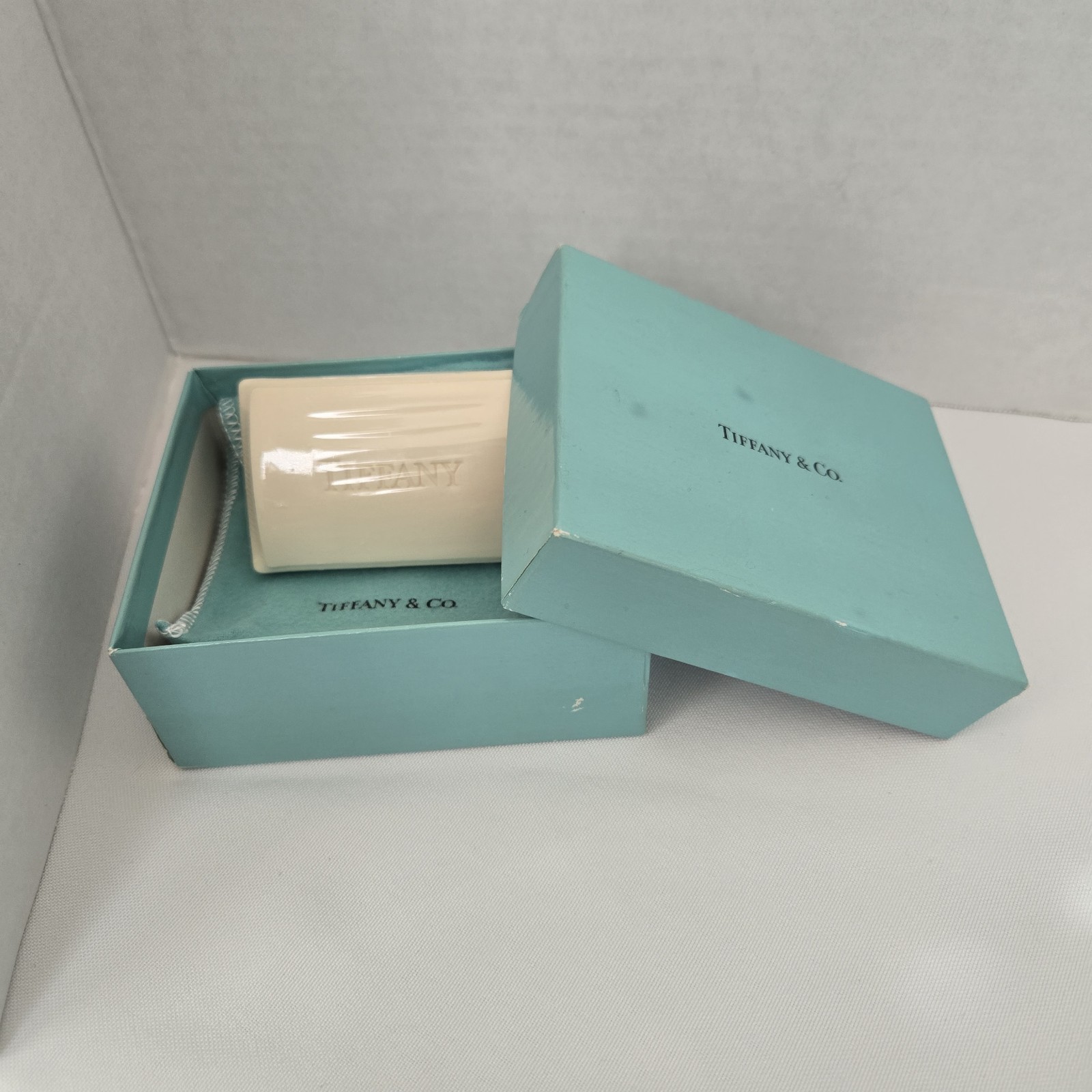 Vintage Tiffany & Co., Guest Soap (perfumed bar soap). NOS w/Box and Pouch