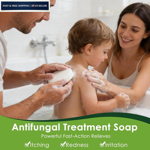 Antifungal Soap, Tea Tree Soap Bar for Back Acne, Athlete’s Foot,…