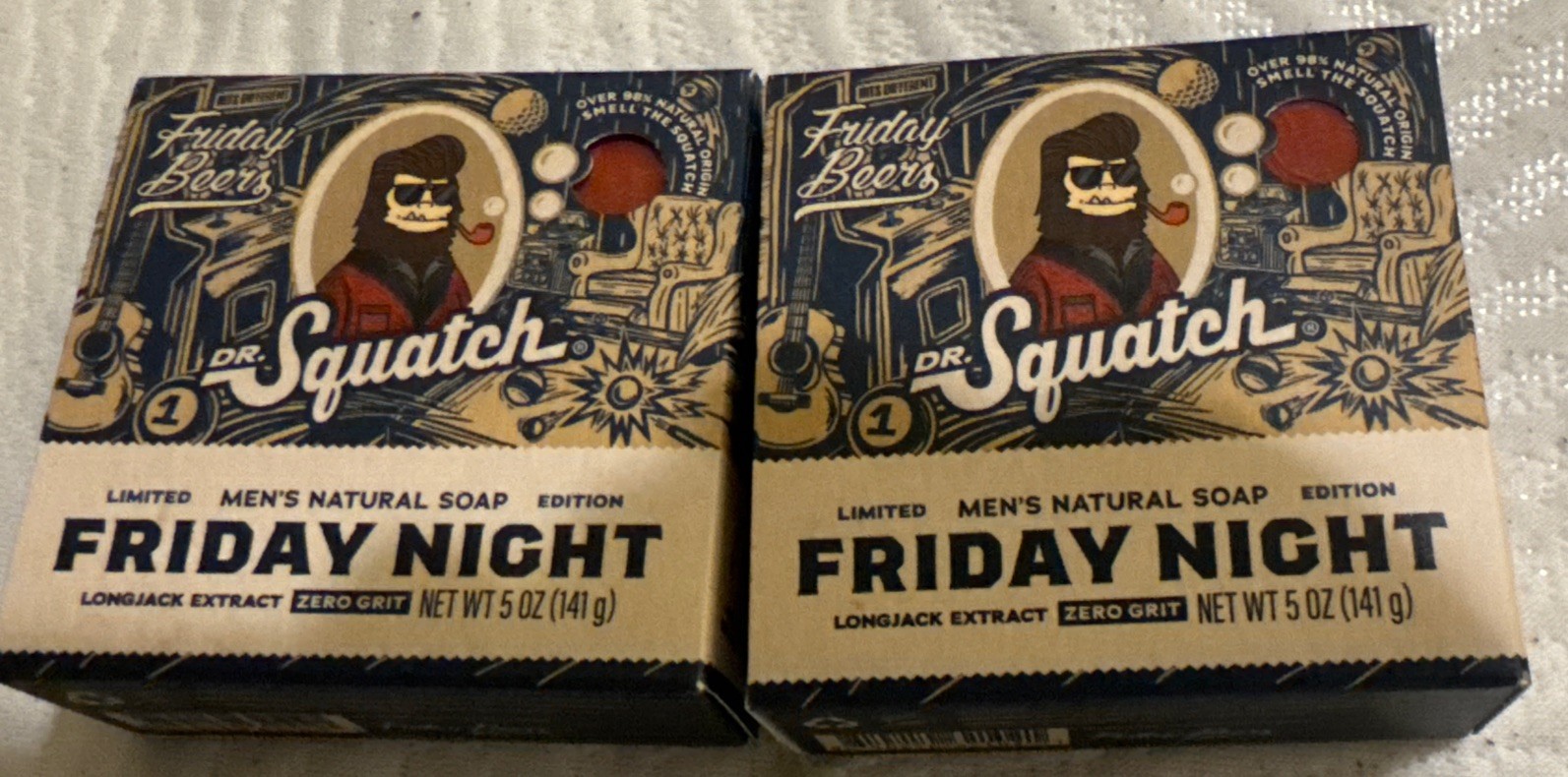 Two Dr. Squatch Men’s Natural Soap Friday Night 5 Oz Soap Bricc