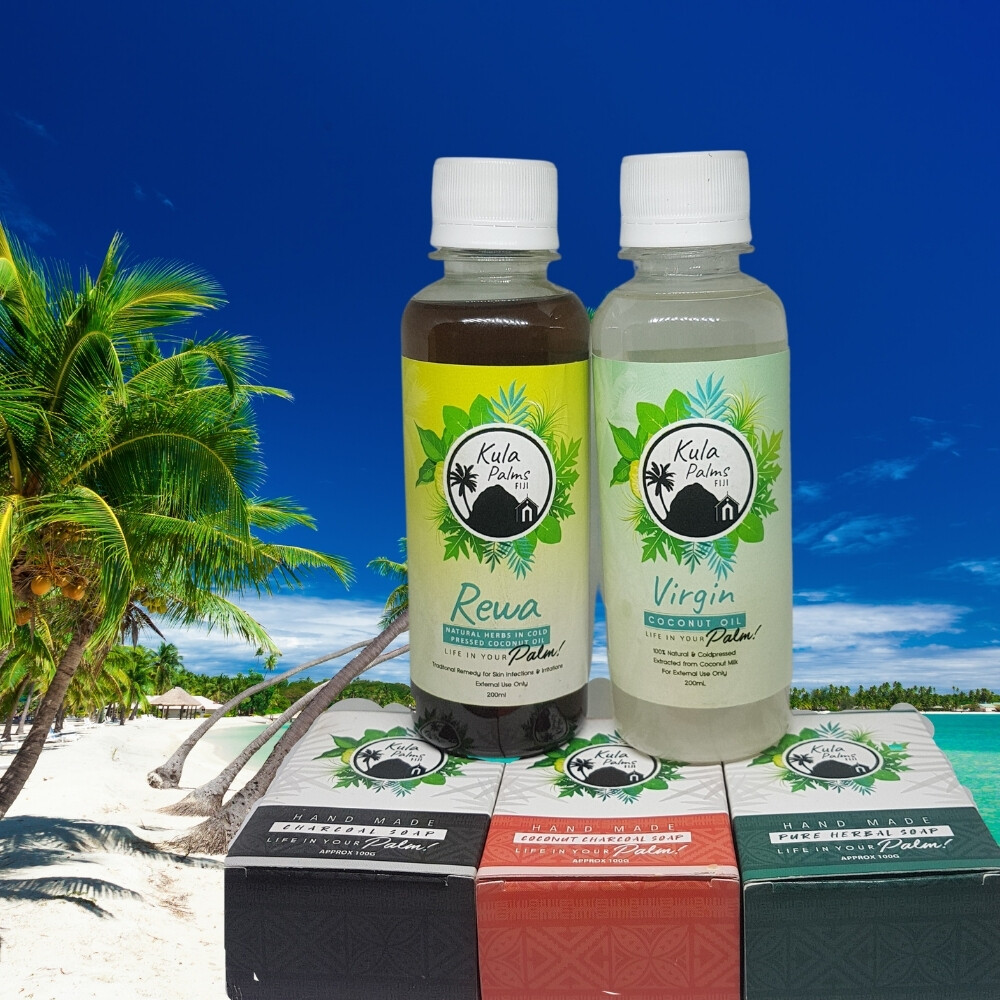 3 Bars of Pure Herbal (Rewa) Coconut Soap – Fiji Handmade Natural Herbal Soap