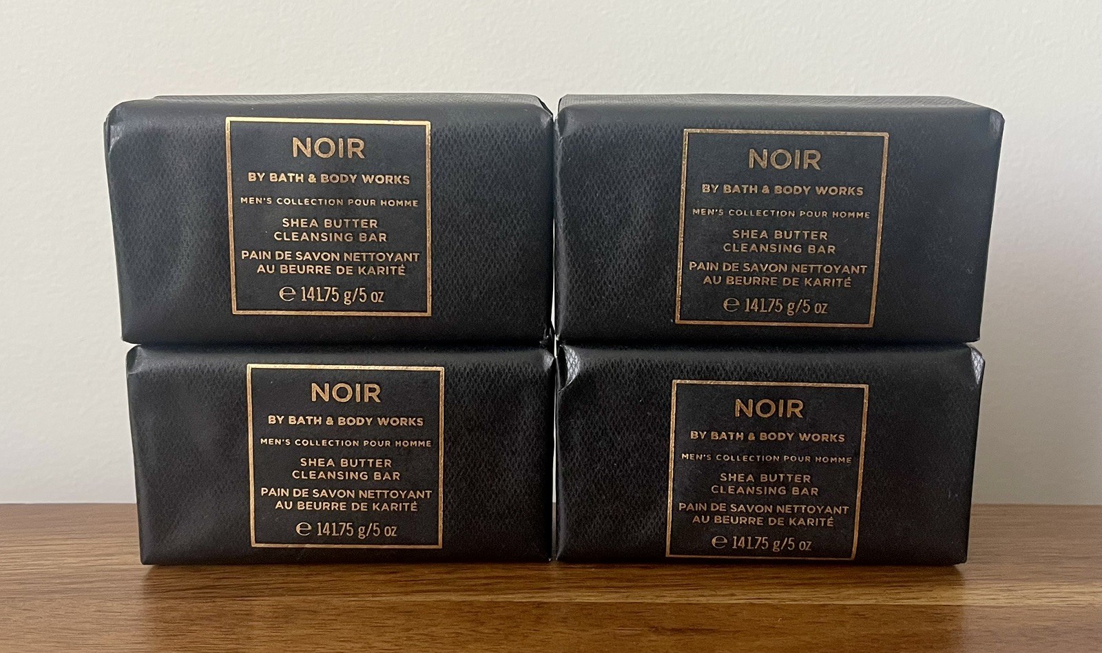 Bath & Body Works Men’s Bath Bar Soap, Noir, 5oz each, 4-pack