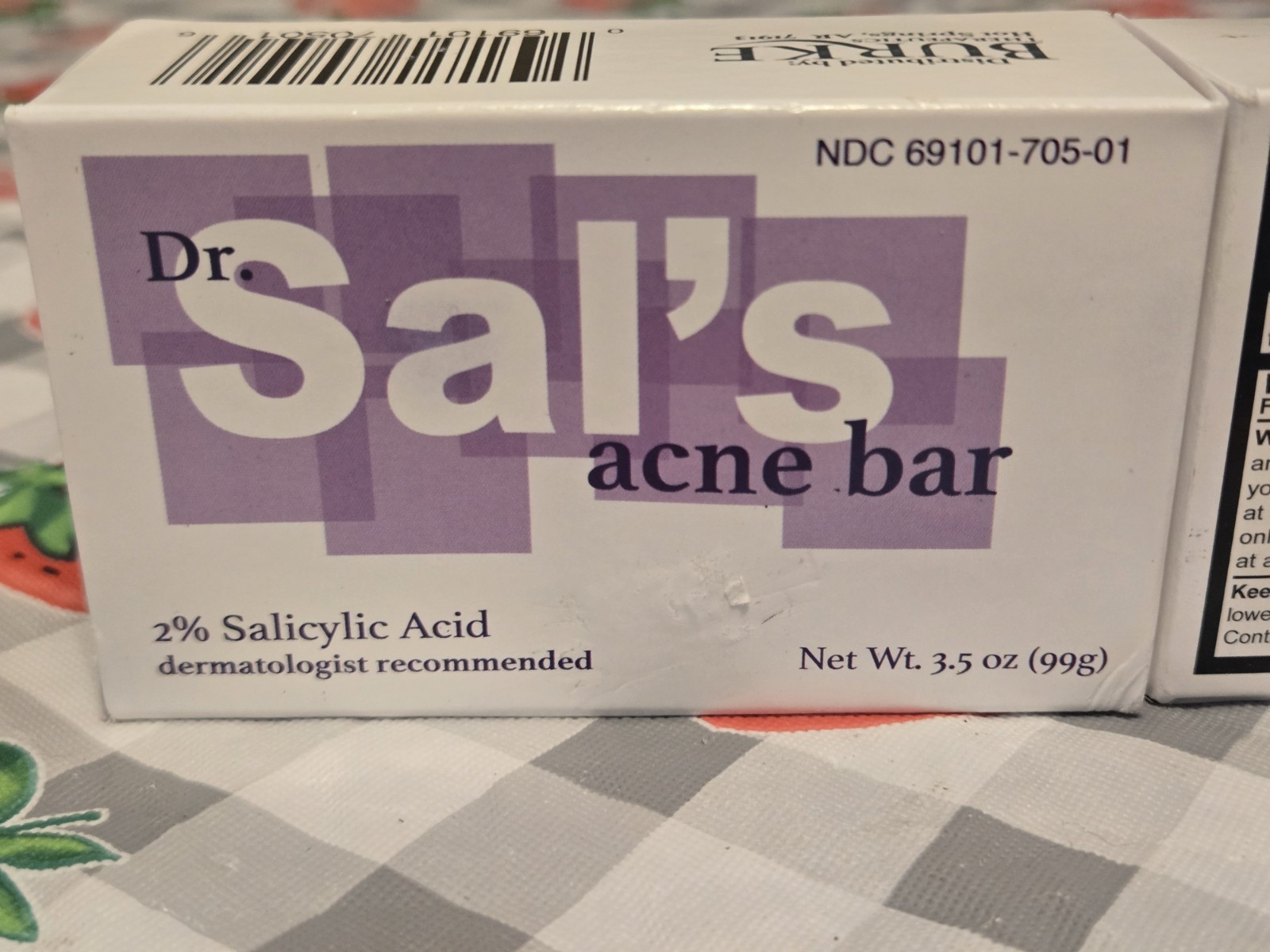 Acne Bar Dr. Sal’s Skin Care Soap Bar, Set Of 3 Burks Dermatologist New 3.5oz