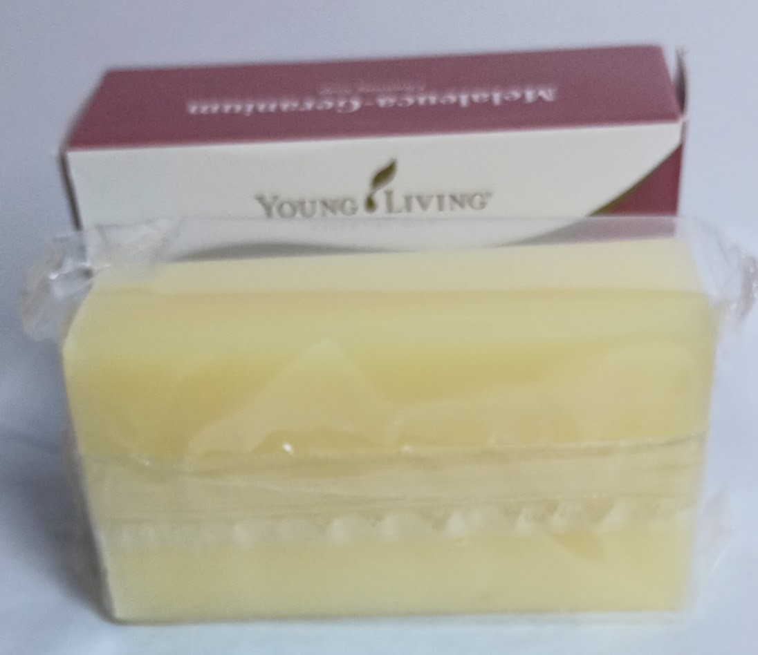 2 YOUNG LIVING Bar Soaps- Melaleuka-Geranium and Lavendar-Oatmeal New Sealed