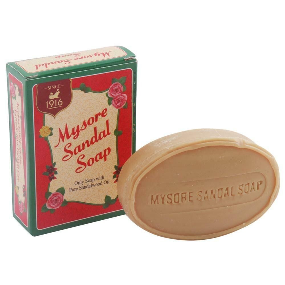 1 X 75 gm Mysore Sandal Bath Soap Bar, ORIGINAL of Karnataka Soaps Ltd.