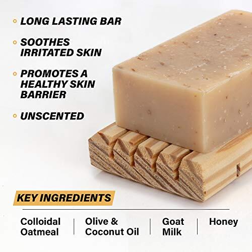 Oatmeal Soap Bar – 3 Pack – Unscented Goat Milk Soap For Eczema Psoriasis & D…