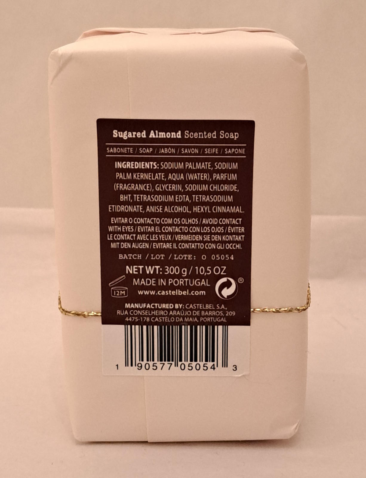 Castelbel Porto Magical Christmas Sugared Almond Bar Soap 10.5 OZ