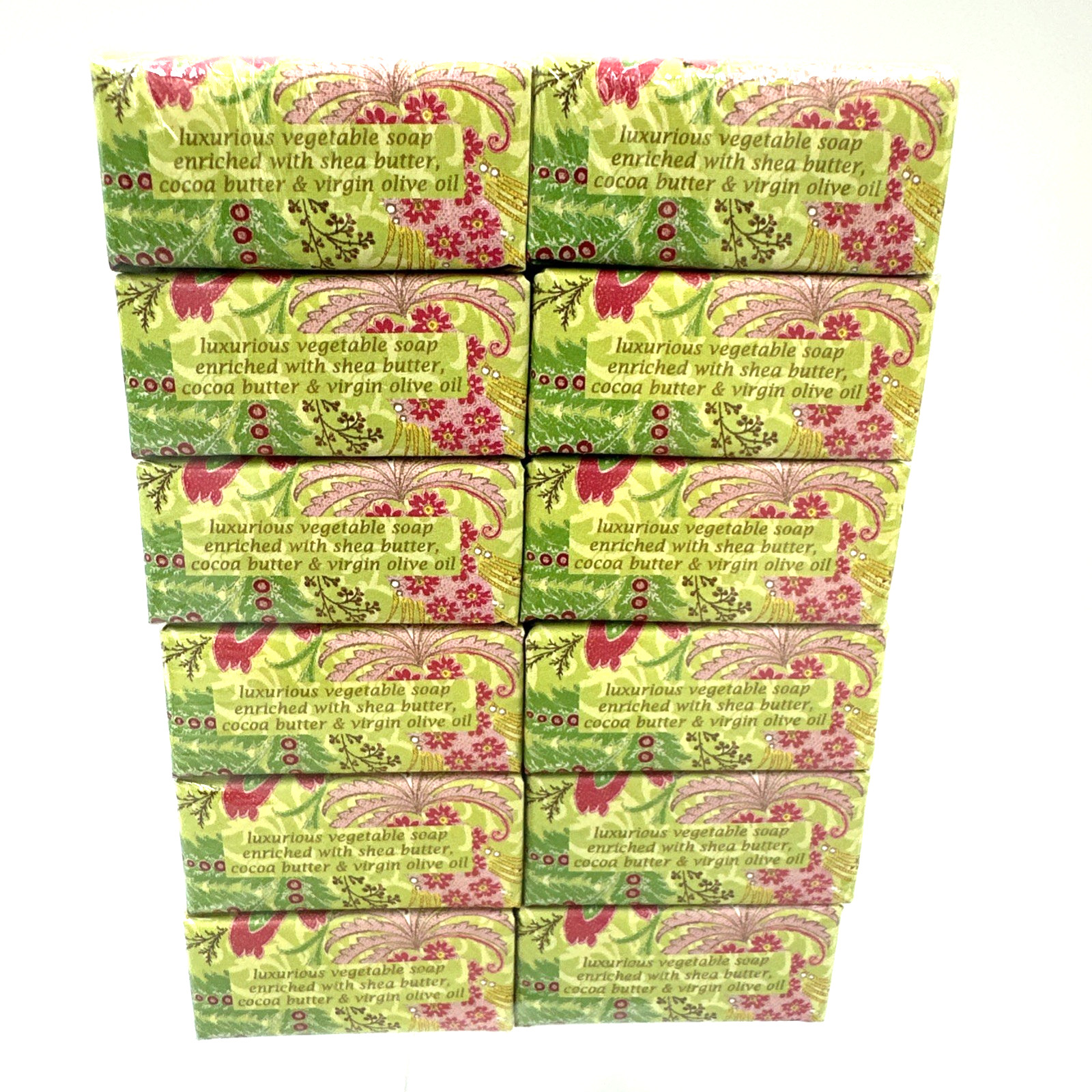 Greenwich Bay Passion Flower And Olive Oil Butter Soap Lot Of 12 Bars/1.9oz Each