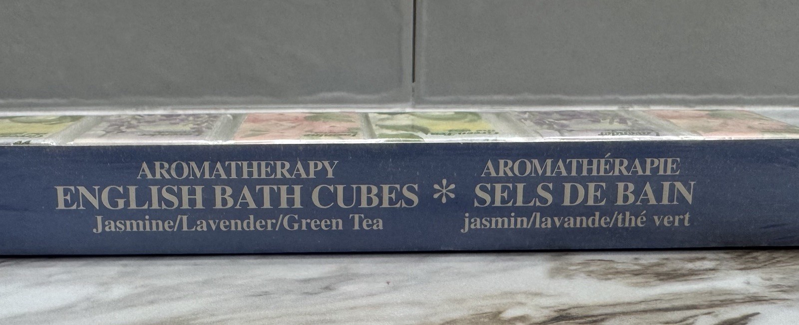 Delagar English Aromatherapy Bath Cubes Lavender Jasmine Green Tea VTG