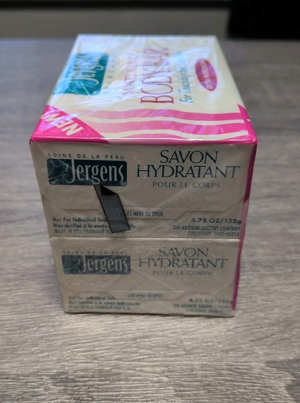 Vintage Jergens Moisturizing Body Bar Soap 2 Pack Extra Moisturizing 1996 90s