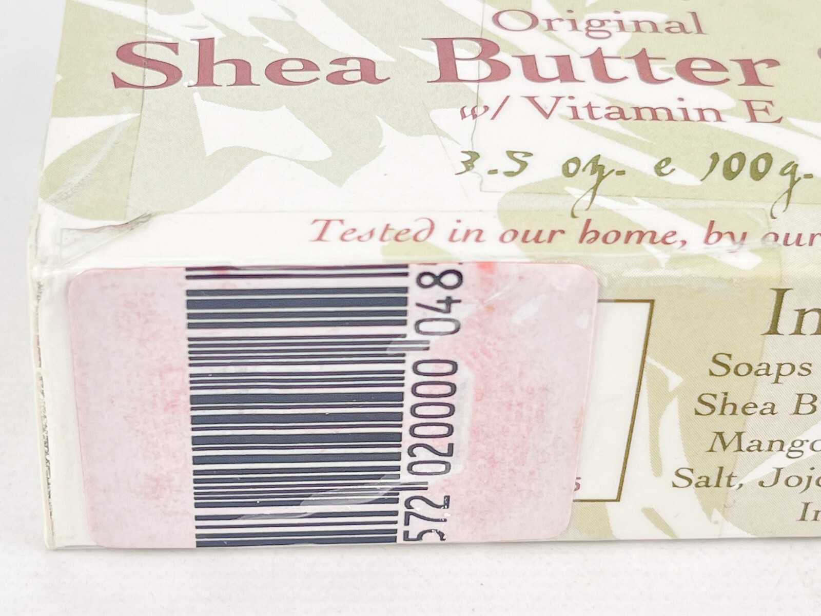 The Shea Moisture Original Shea Butter Soap With Vitamin E 3.5 Oz Lot of 2