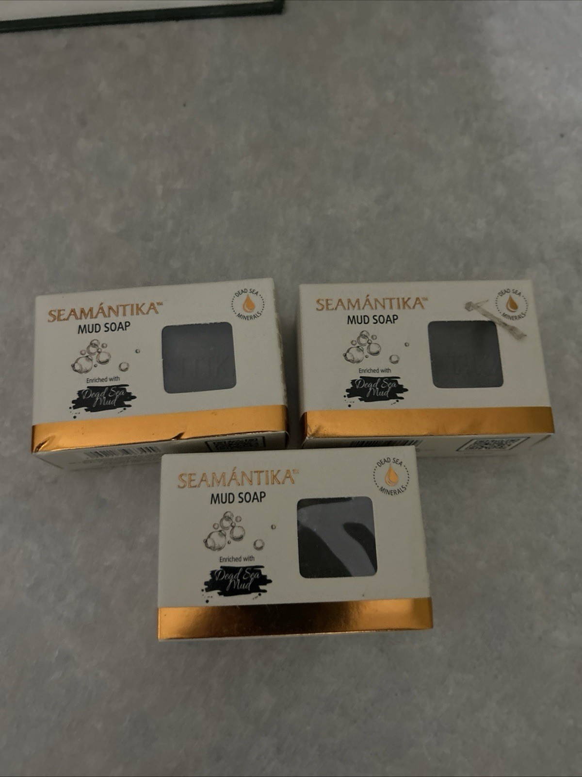 SEAMANTIKA Mud Soap With Dead Sea Minerals 4.1 Oz Exp 10/29 (Qt Of 3 Bars)