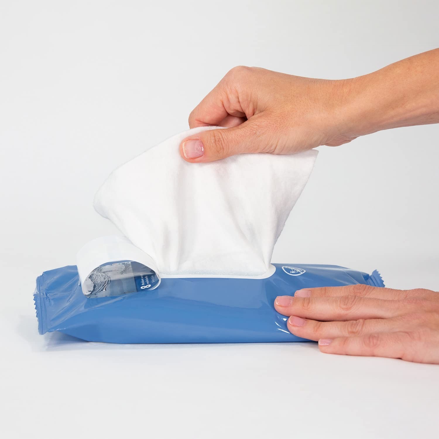 Ultra-Soft Rinse-Free Bath Cleansing Washcloths – 8 Fragrance-Free Wipes