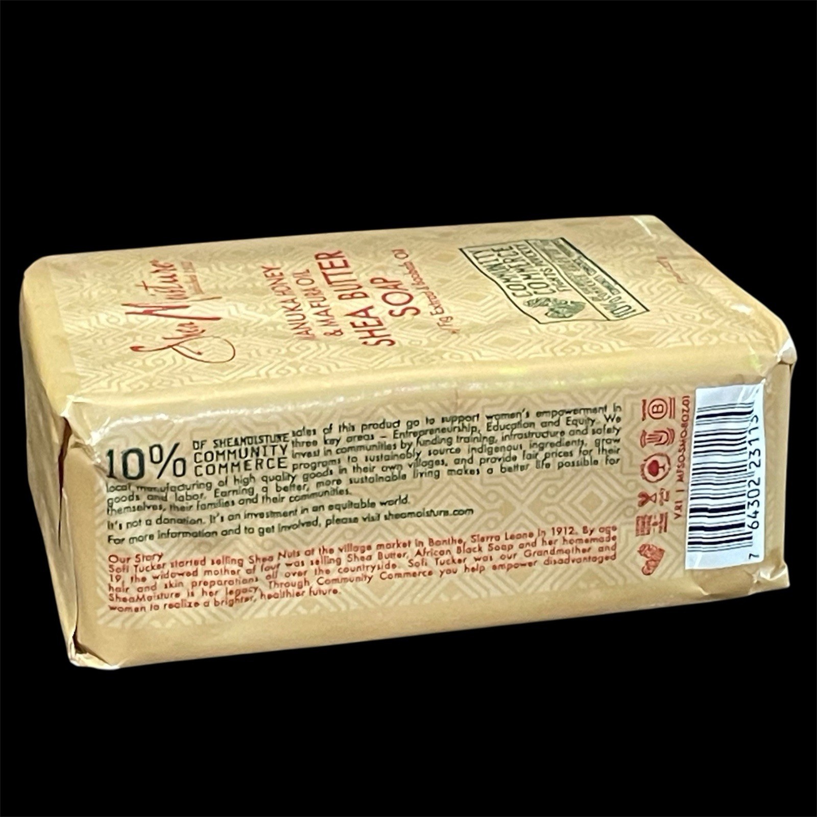 SHEA MOISTURE Manuka Honey & Mafura Oil Shea Butter Bar Soap 8oz Lot Of 4 New