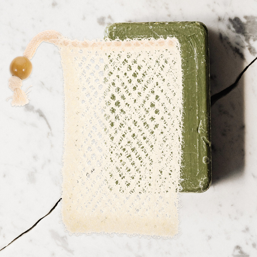 Exfoliating Soap Saver Pouch Nylon Soap Bubble Storage Bag for Bath