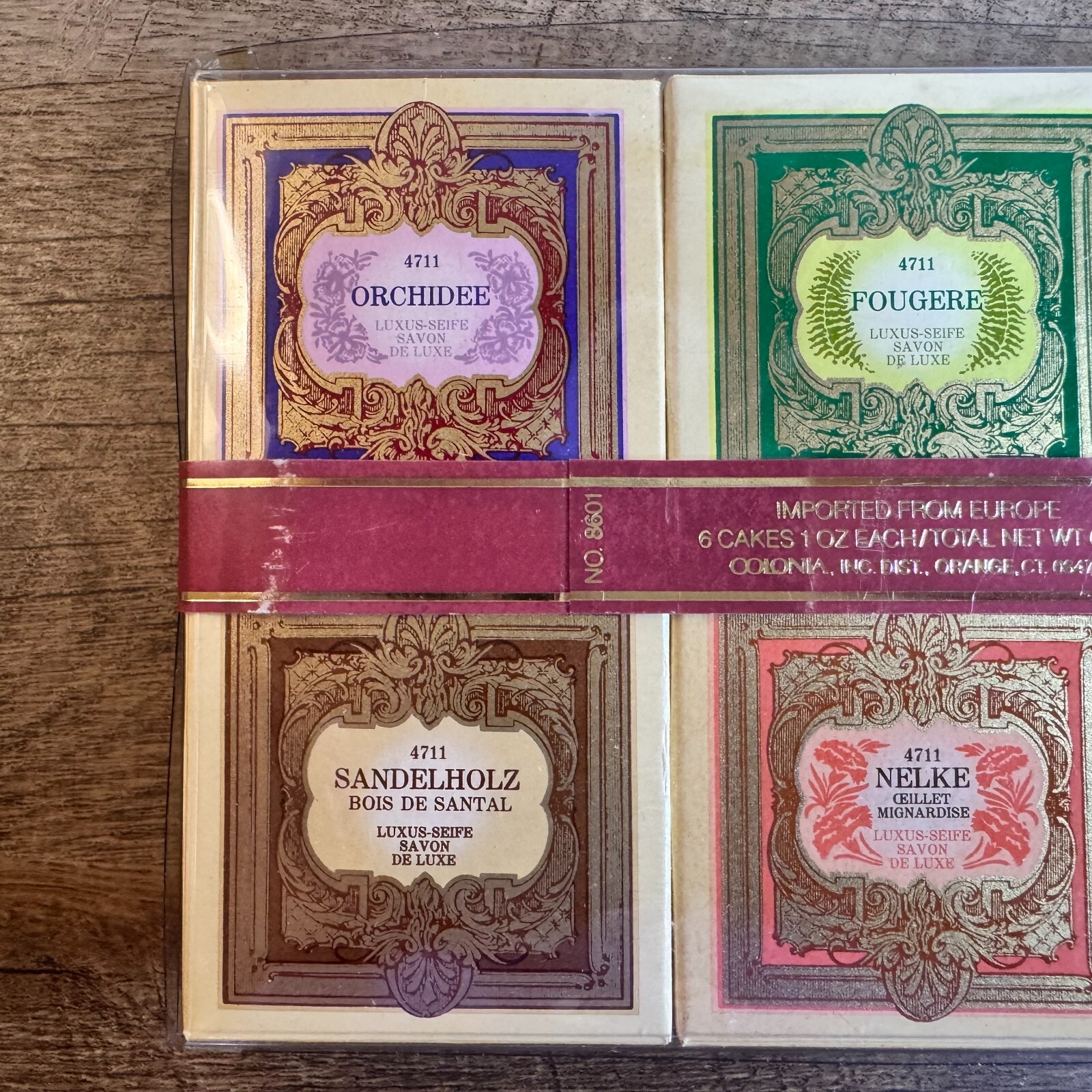 Vintage 1970s-80s 4711 Luxury Soaps, 6x1oz, Made in West Germany, Unique & Rare