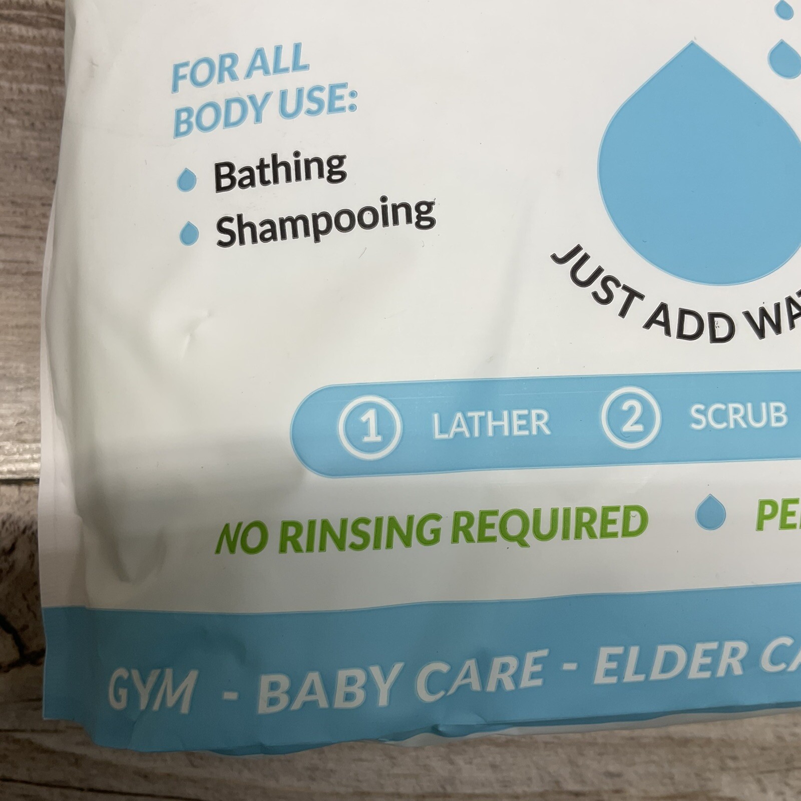 Scrubzz Disposable No Rinse Bathing Wipes – 25 Pack – All-In-1 Single Use Shower