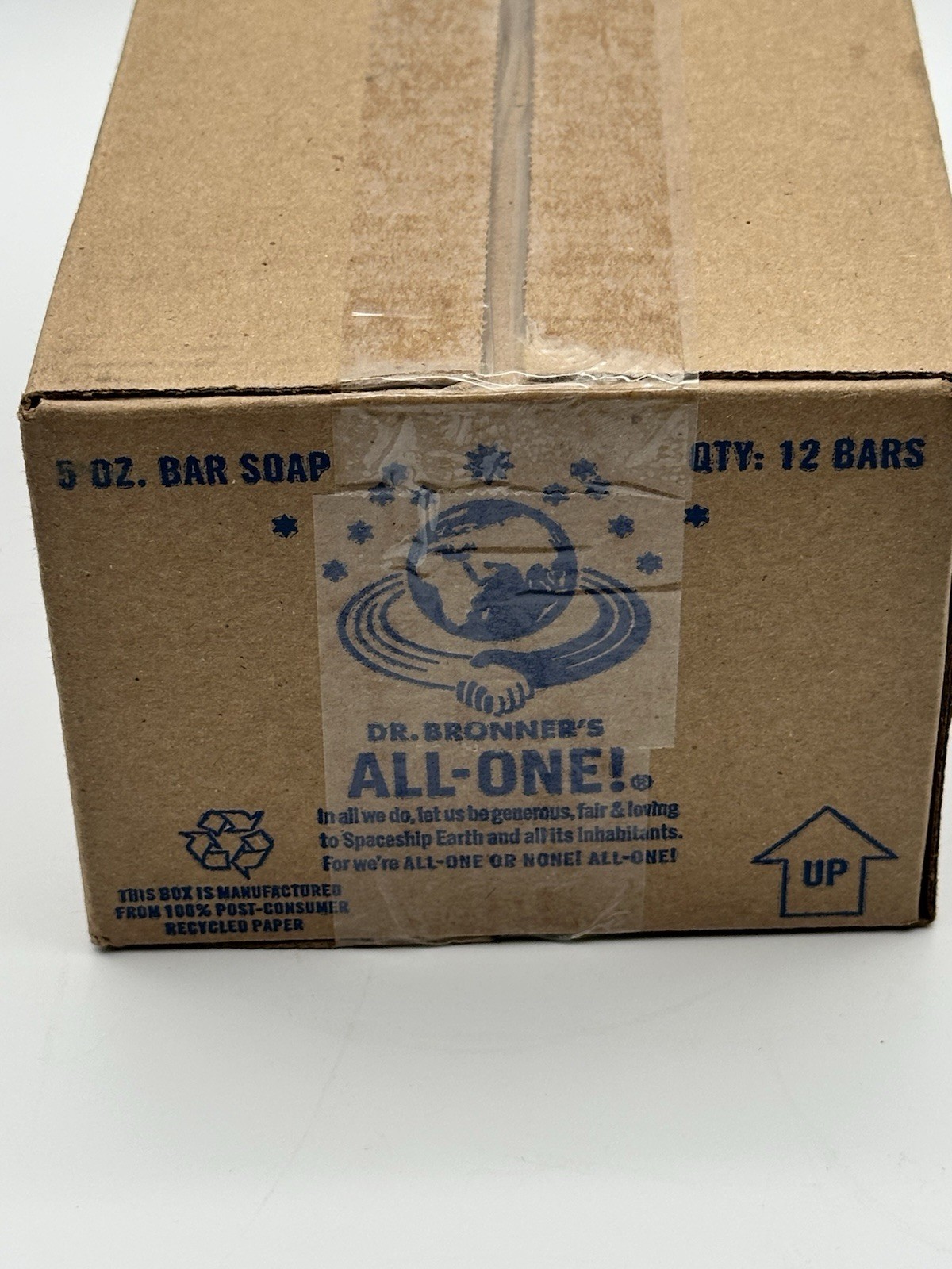 Dr Bronner’s All-One Hemp Baby Unscented Pure Castile Bar Soap 12 Pack 5oz Bars