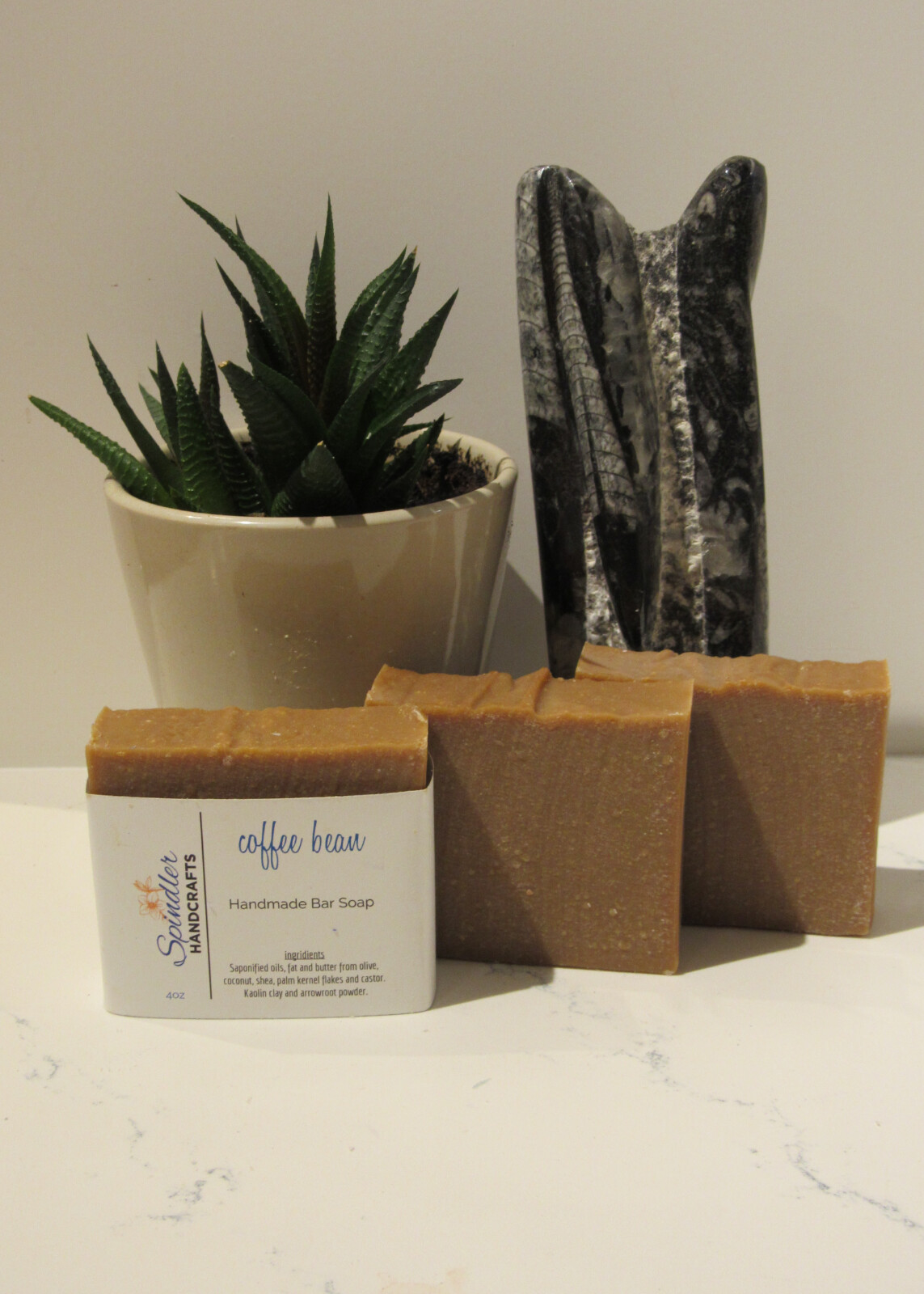 COFFEE BEAN – Moisturizing Handmade – Homemade Clay Bar Soap, wt. 4oz