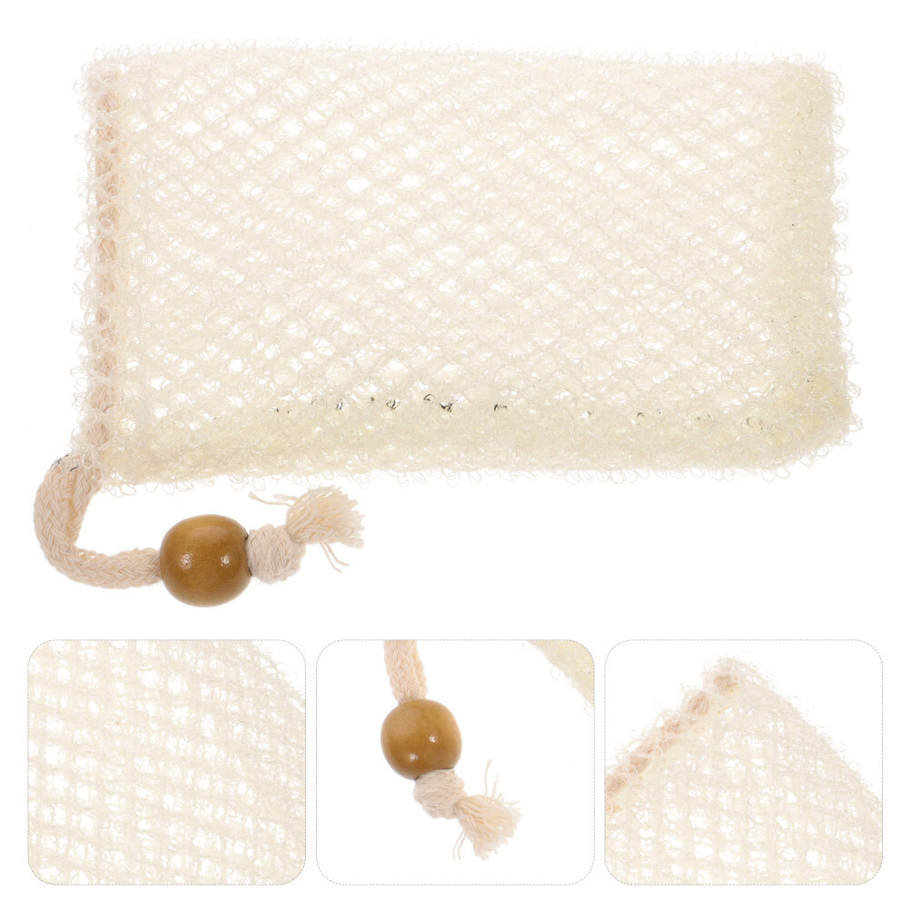 Exfoliating Soap Saver Pouch Nylon Soap Bubble Storage Bag for Bath