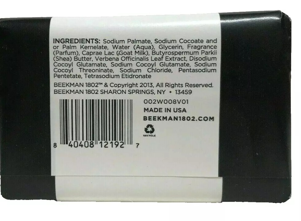 Beekman 1802 Goat Milk Bar Soap FRESH AIR Palm Size 3.5 oz each Set of 2 New