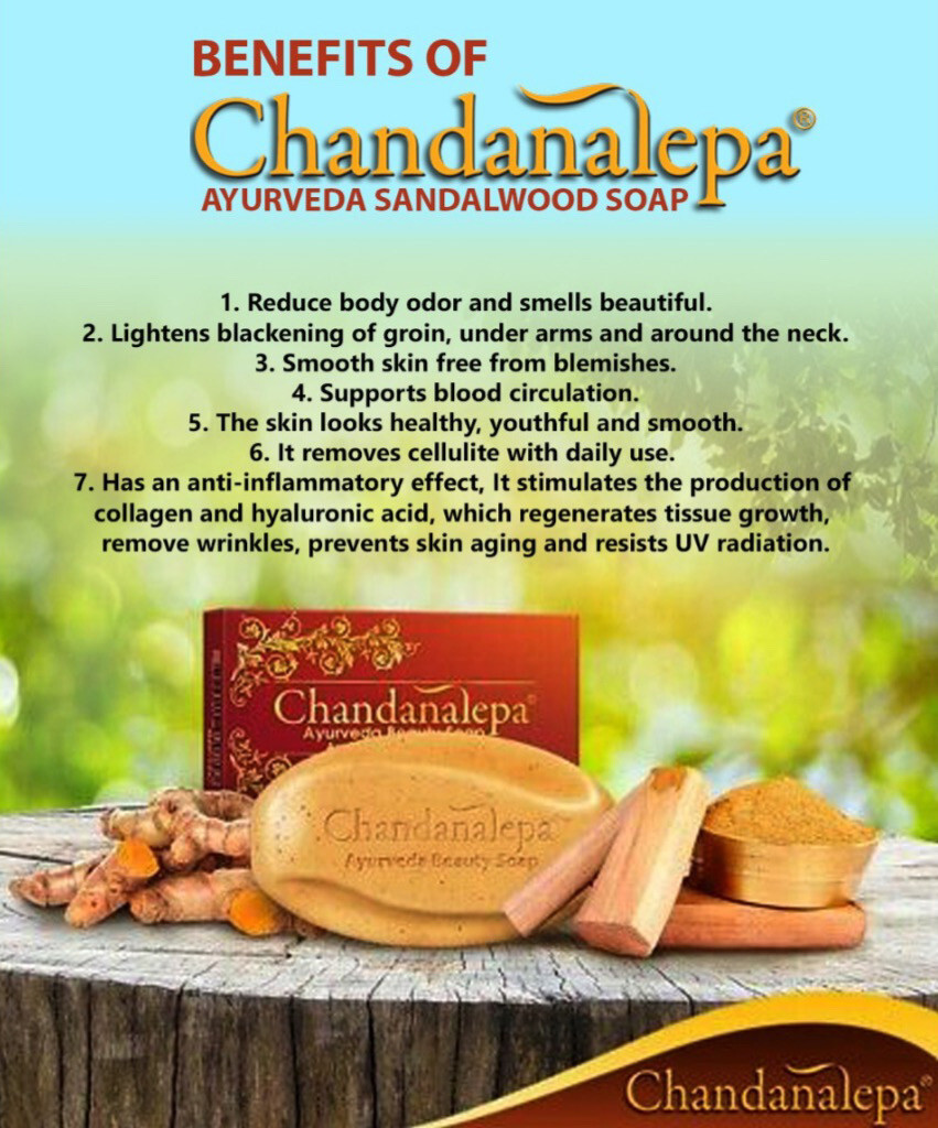 Chandanalepa Ayurveda Beauty Soap Spice Pieces & Scent of Sri Lankan Sandalwood