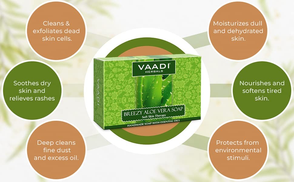 Aloe Vera Soap 75 Grams (10.6 Ounces(Pack of 4 X 75 Grams))