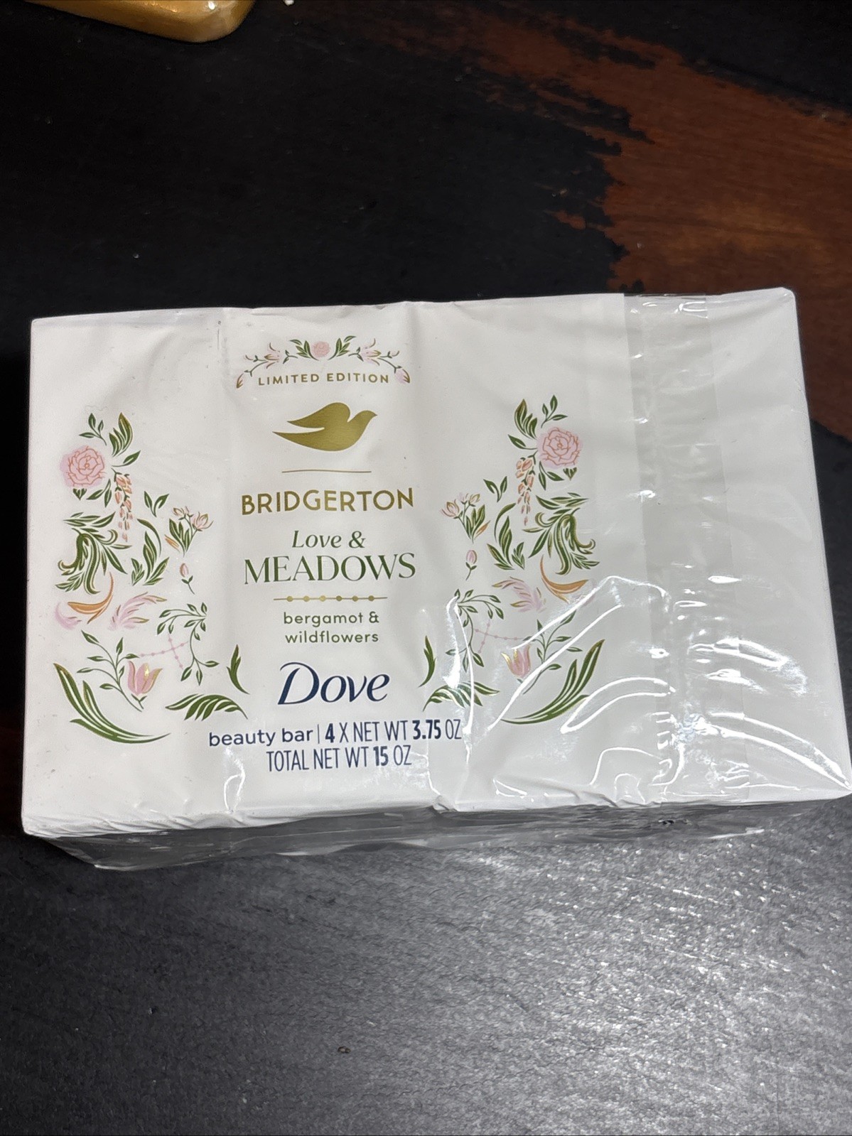 4 x Bridgerton Dove Love And Meadows Bergamot Wildflowers Beauty Bar Soap Soaps