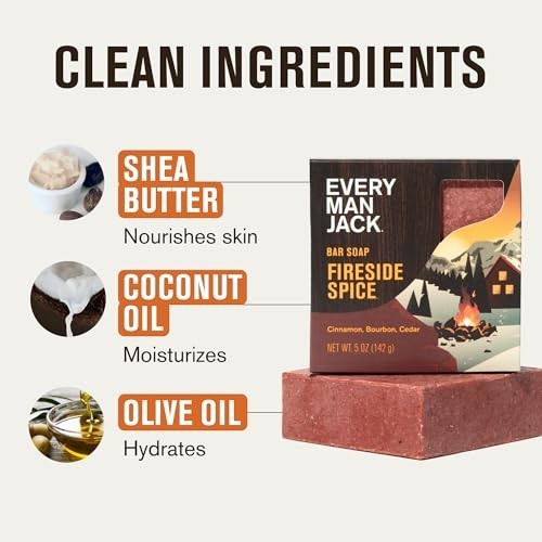 Men’s Cold Processed Bar Soap Gift Set – Invigorating Winter Scents, Hydrating C