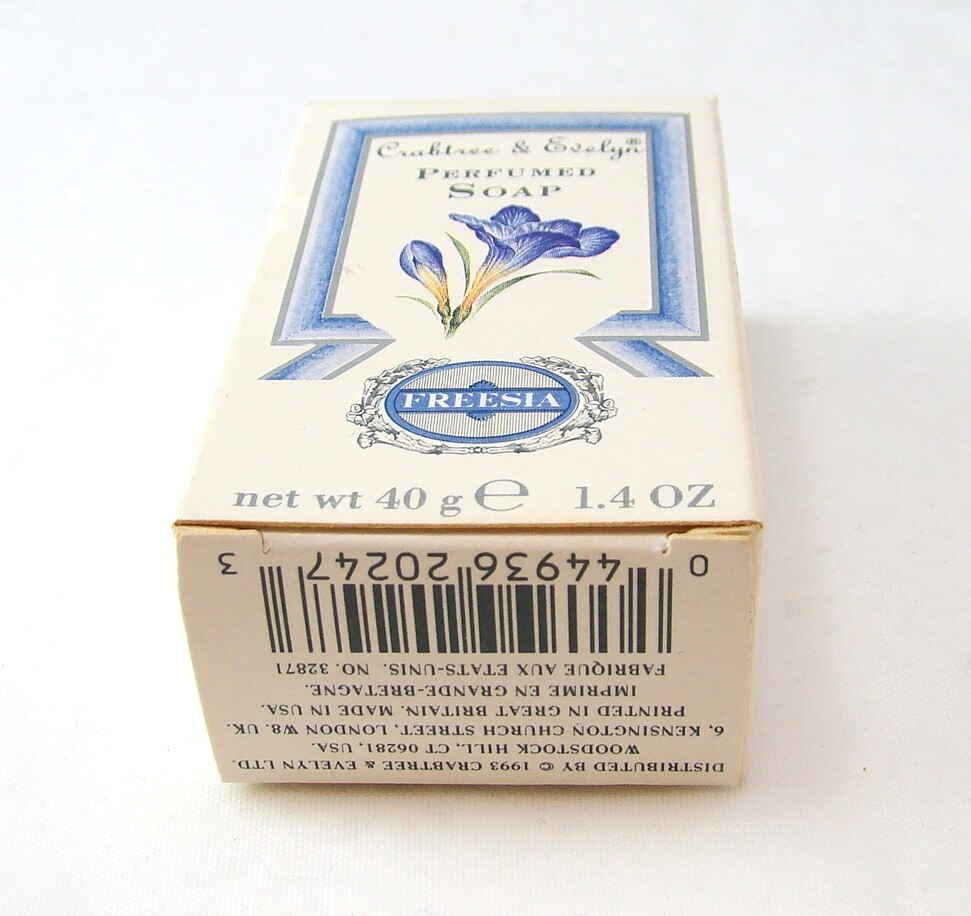 Crabtree & Evelyn FREESIA Soap Bar 40 g 1.4 oz NEW NIB imp RARE, VINTAGE