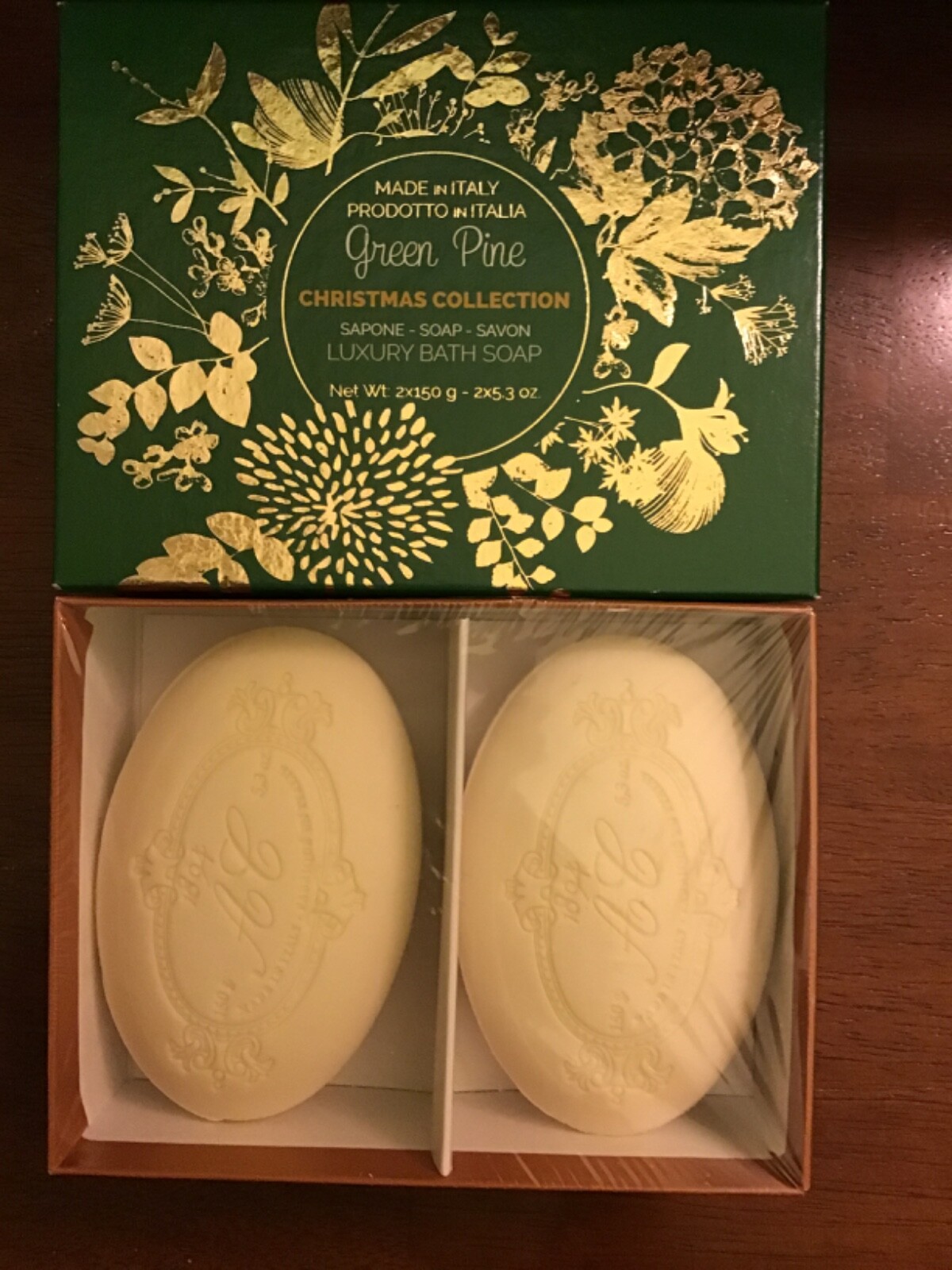 Saponerie Mario GREEN PINE Soap 2x 5.3 oz oz Sealed