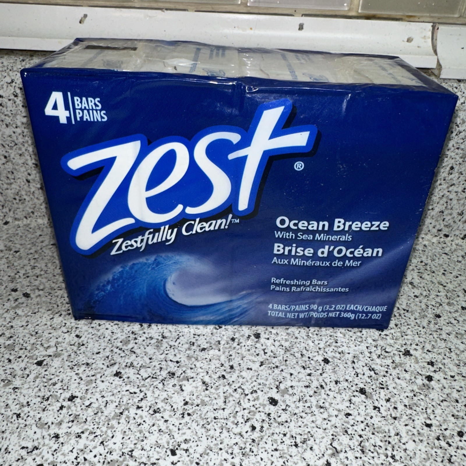 Zest Ocean Breeze Bar Soap Refreshing Clean Scent W Sea Minerals 4 Pack Sealed