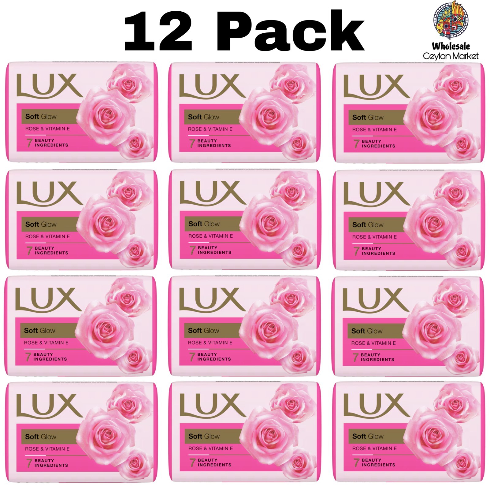 Lux Beauty Soap Five Scents Bathing Bar Free Shipping 100g [3.5oz] X 12 Pack