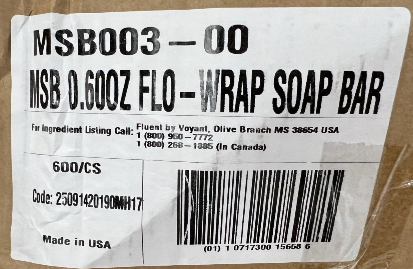 Lot Of 600 Savon Nettoyant Cleansing Bar Soap, 0.72 Oz Each, Hotel / Travel Size