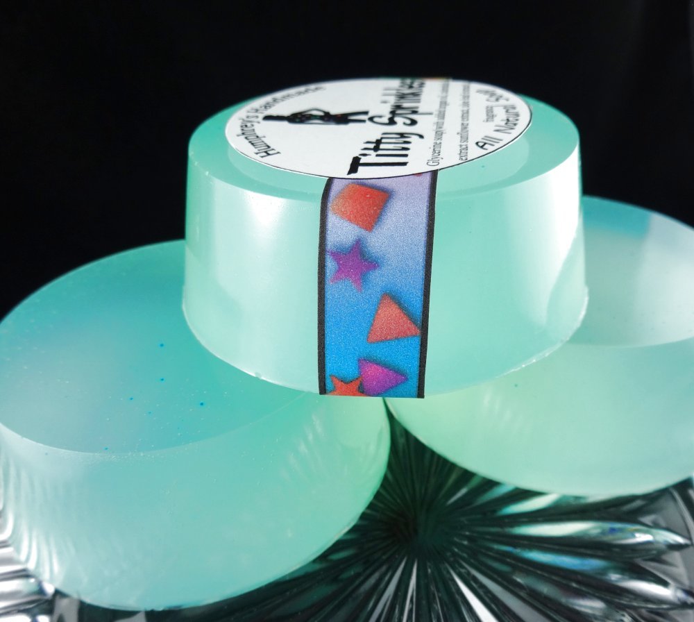 TITTY SPRINKLES Shave & Shampoo Soap Argan Oil Birthday Cake Scented Crude Funny
