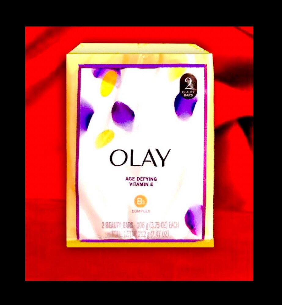 4 Bars OLAY age defying Beauty Bar Soap with vitamin E & B3 Complex