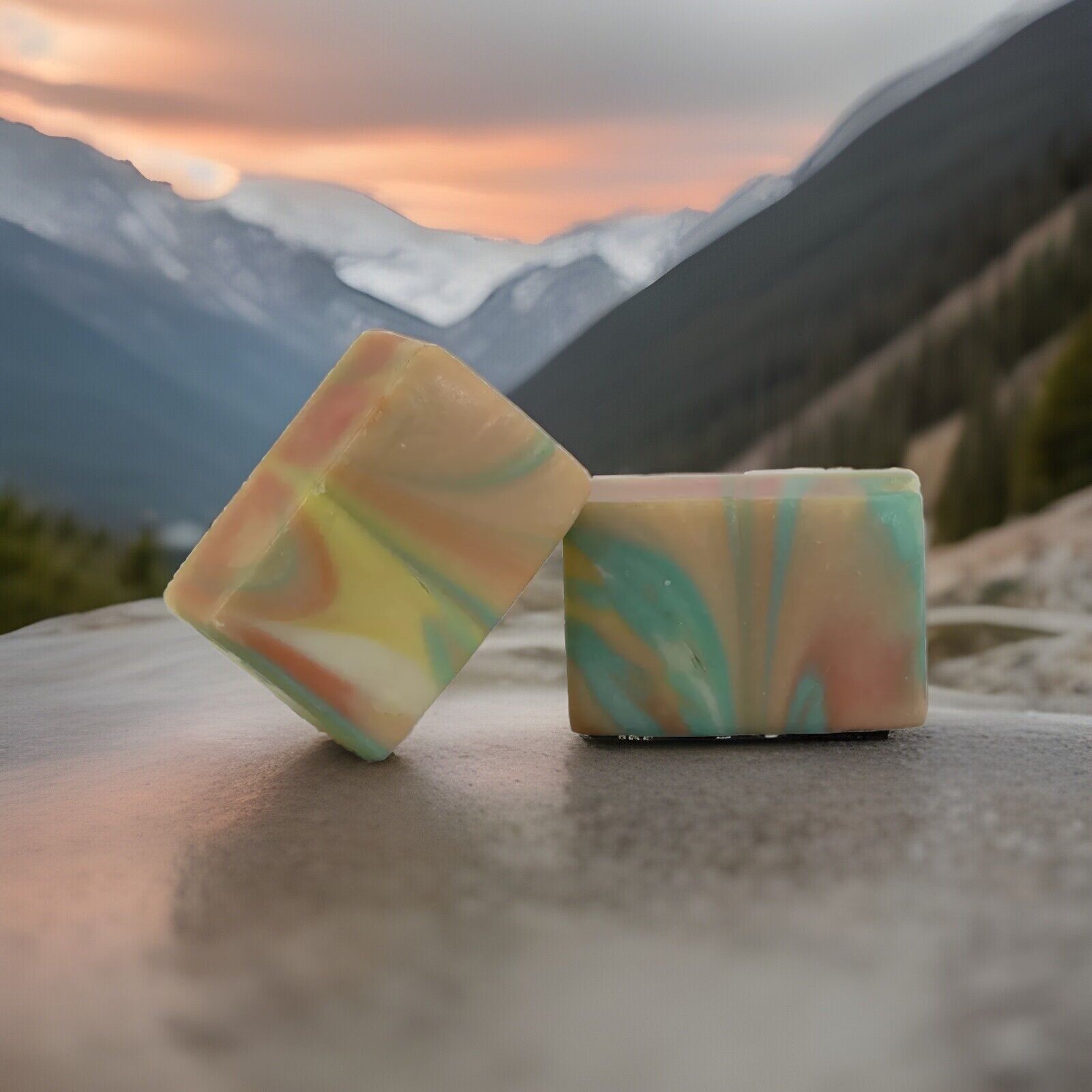 Quality Handmade Soap with Clover and Aloe Scent Leaves Skin Moisturized
