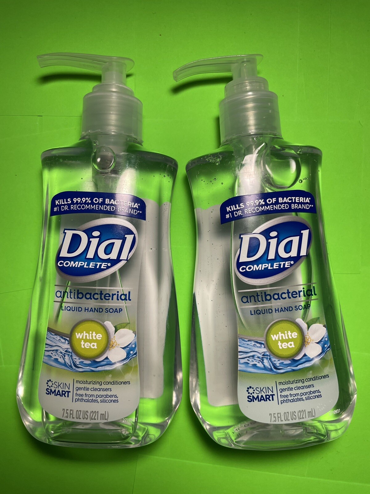 2 DIAL Complete Antibac Liquid Hand Soap 7.5 oz White Tea
