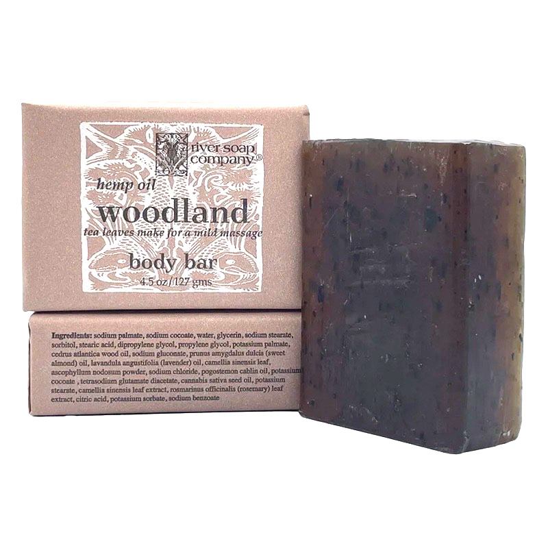 Hemp Oil Woodland Soap Bar 4.5 oz. (Bundle of 3) River Soap Company