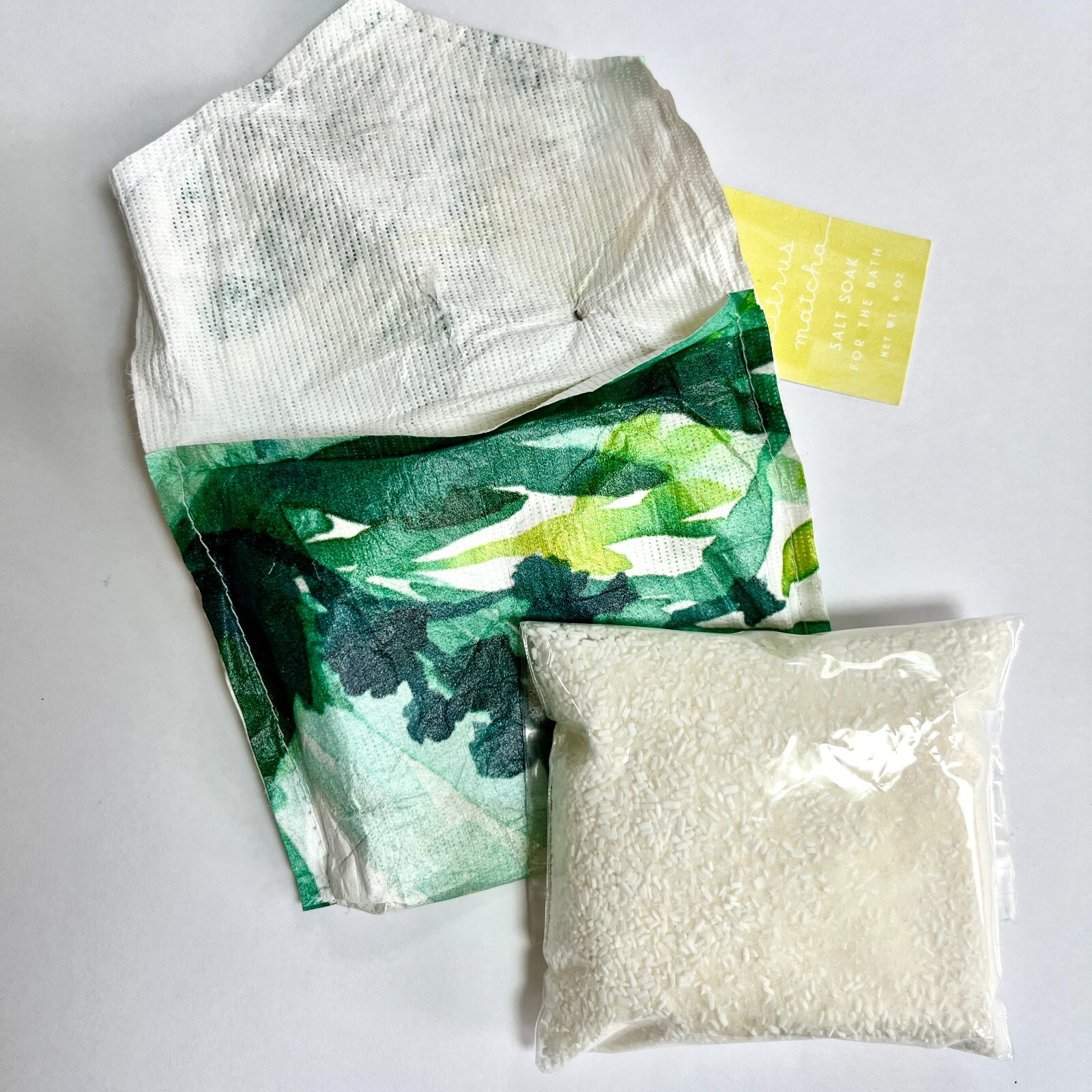 Anthropologie 2 Qty MerSea Citrus Matcha Bath Salt Soak 6 oz Pouches New w/ Tag