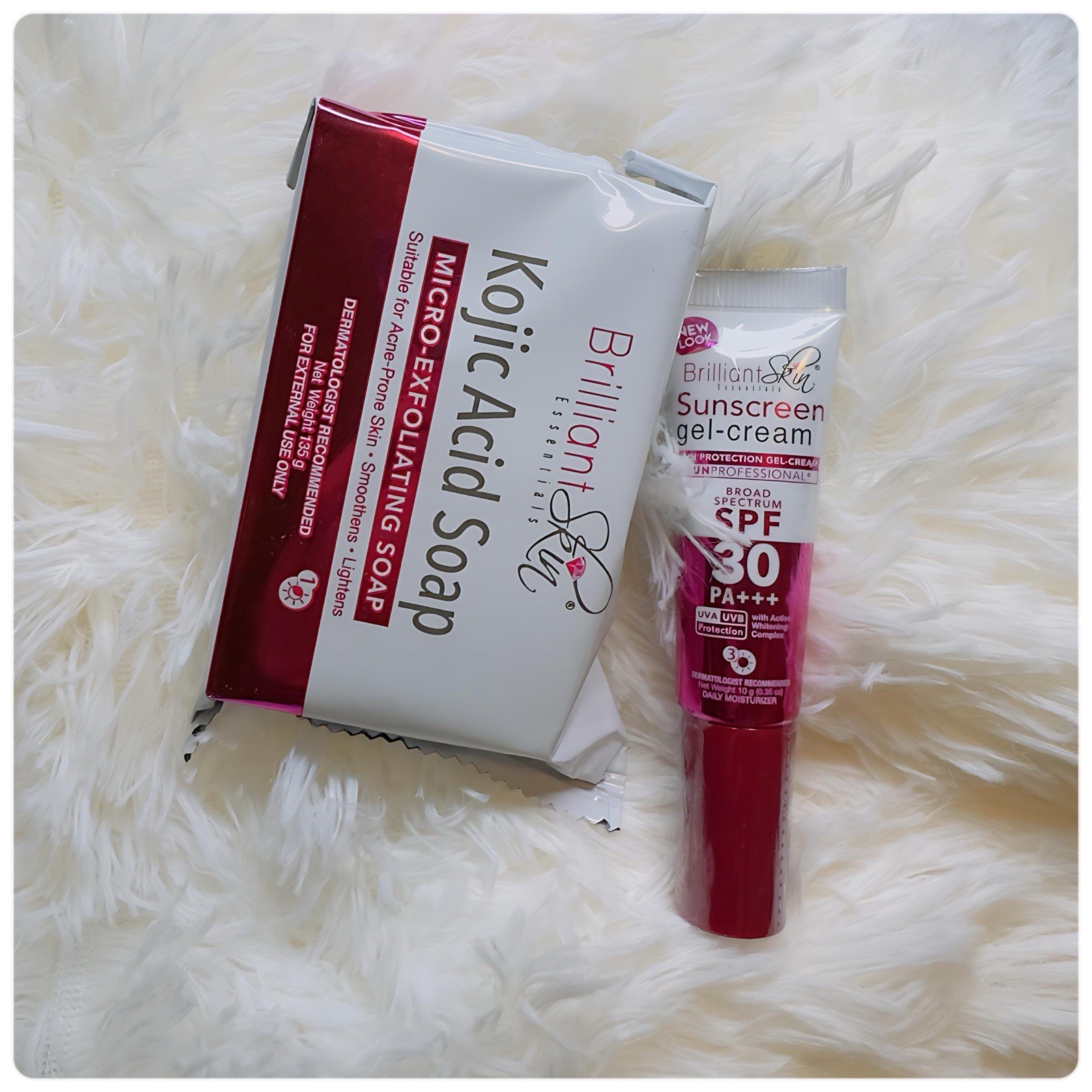 Brilliant Skin Essentials Kojic Soap + Sunscreen Gel-Cream SPF30 PA+++
